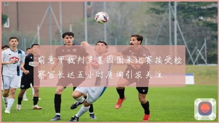 前意甲裁判罗基因国米比赛接受检察官长达五小时质询引发关注
